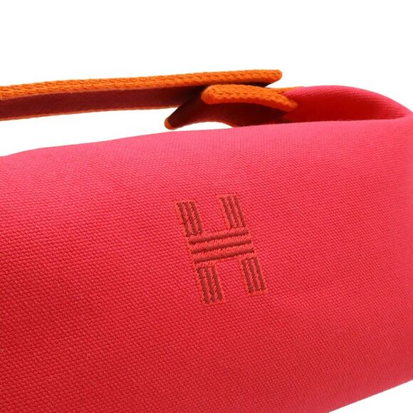 Hermes Canvas Black PM Cosmetic Pouch - Picture 7 of 7